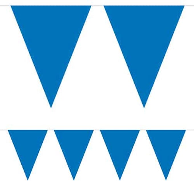 Folat - Mini vlaggenlijn blauw 3 meter