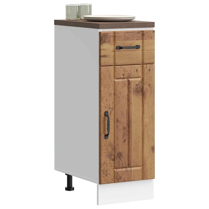 vidaXL - Onderkast - Lucca - bewerkt - hout - oud - houtkleurig
