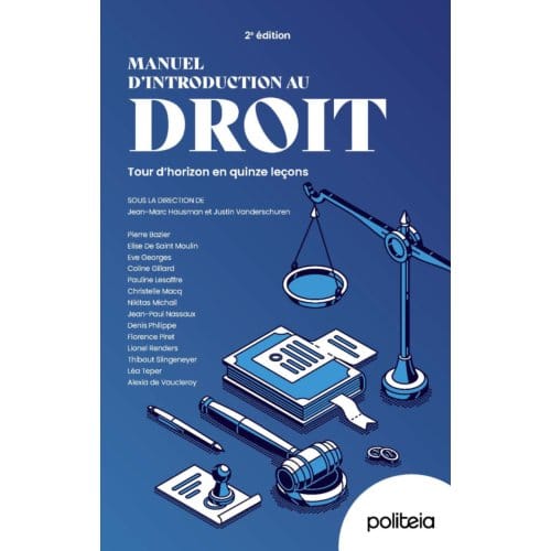Manuel D'Introduction Au Droit - Jean-Marc Hausman