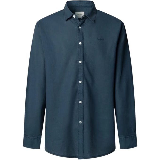 regular fit vrijetijdsoverhemd van mix van katoen en linnen model 'PAYTON'