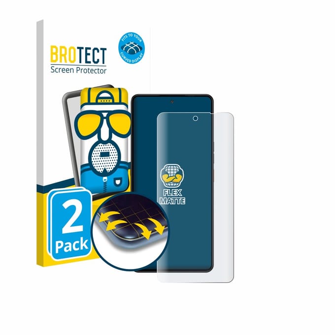 BROTECT - Screenprotector voor Gigaset GS6 Pro - Folie Beschermfolie matte volledig dekking 2 Stuks