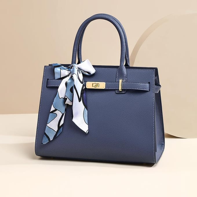 Cadeau Draagtas Dames Tas Middelbare Leeftijd Dames Verjaardag Premium Leer Mama Tas gray