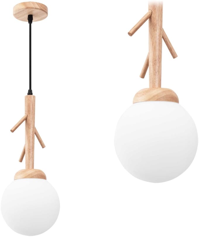 Toolight App1422-1Cp Hanglamp Bruin 35X15X35Cm