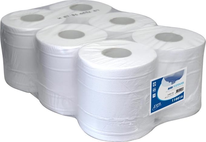 Euro Products | Midirol 2-laags | Cellulose wit | 6 x 160 meter