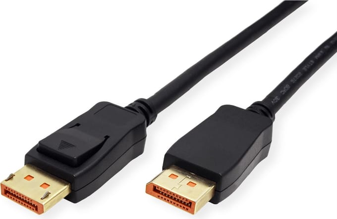 ROLINE DisplayPort-kabel, v2.1, 10K, DP M - M, zwart, 3 m