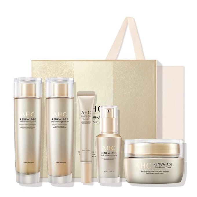 AHC Renew Age Set + shopping bag set beige