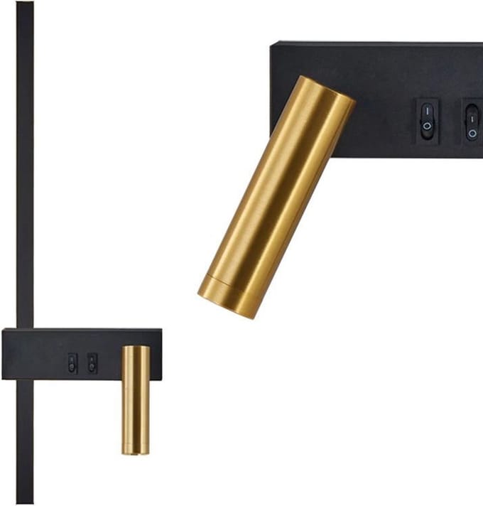 Toolight App1439-W Wandlamp Zwart 51X16X51Cm