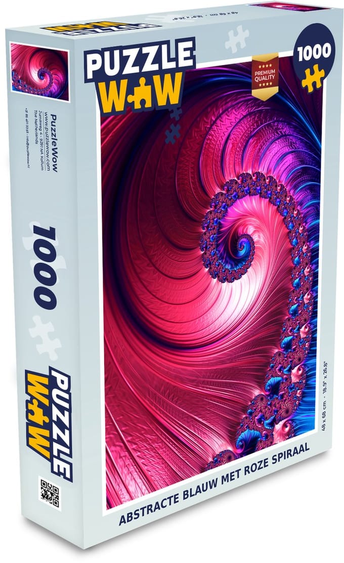 Puzzel Spiraal - Abstract - Kleuren - Legpuzzel - Puzzel 1000 stukjes volwassenen