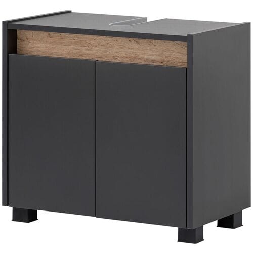 SCHILDMEYER Onderkast wastafel Cosmo (Antraciet, Breite 56,9 cm)