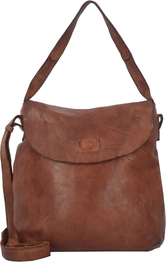 HAROLD'S Leren Schoudertas Submarine Shoulderbag Cognac Bruine