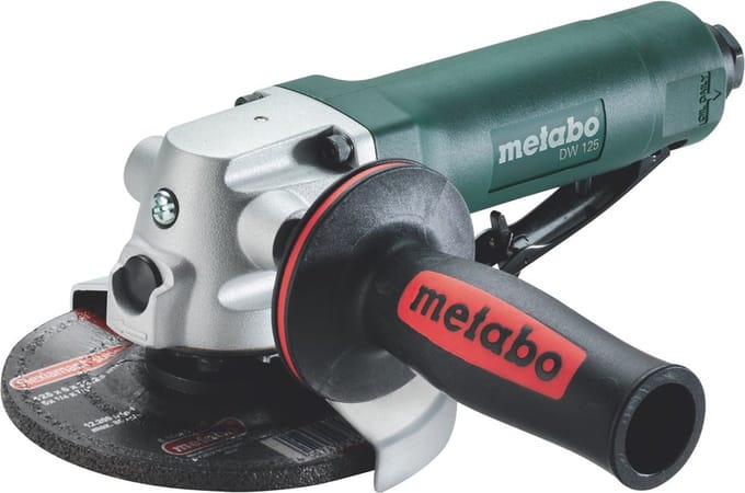 Metabo DW 125 Perslucht haakse slijper - 6,2/90 bar - 125mm - 500 l/min