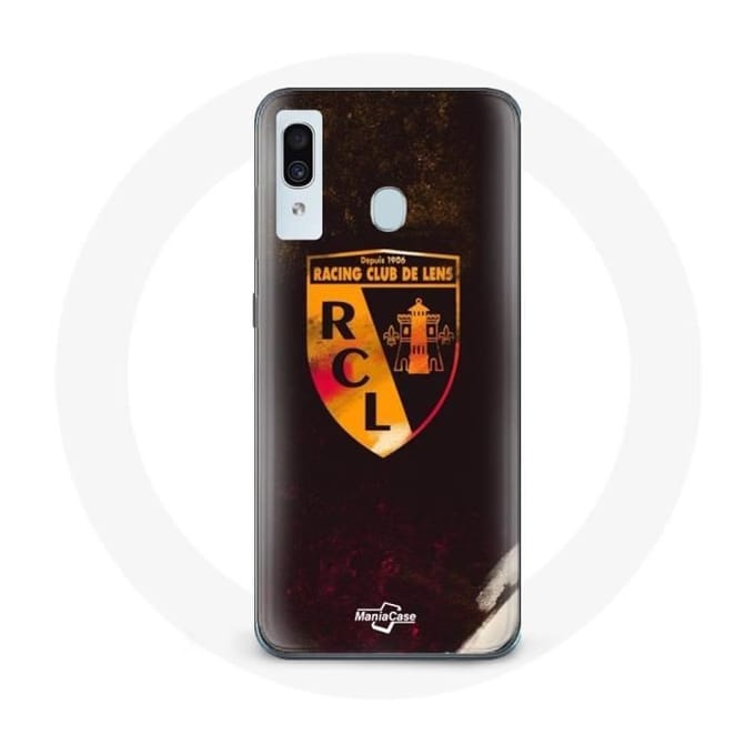 Coque maniacase pour Samsung Galaxy A30 rcl lens orange fond noir