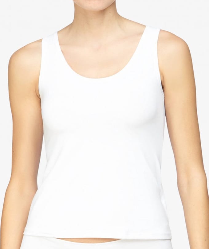 Avet Dames hemd microfiber 7591 - Polyamide dames onderhemd - Naadloos Singlet - Wit / S