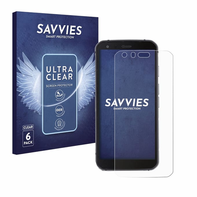 Savvies - Screenprotector voor Caterpillar Cat S62 Pro - Folie Beschermfolie transparant 6 Stuks