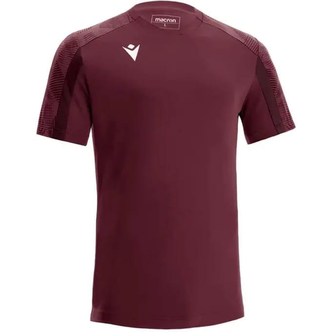 Macron Gede Shirt Korte Mouw Kinderen - Bordeaux | Maat: 7-8 Y