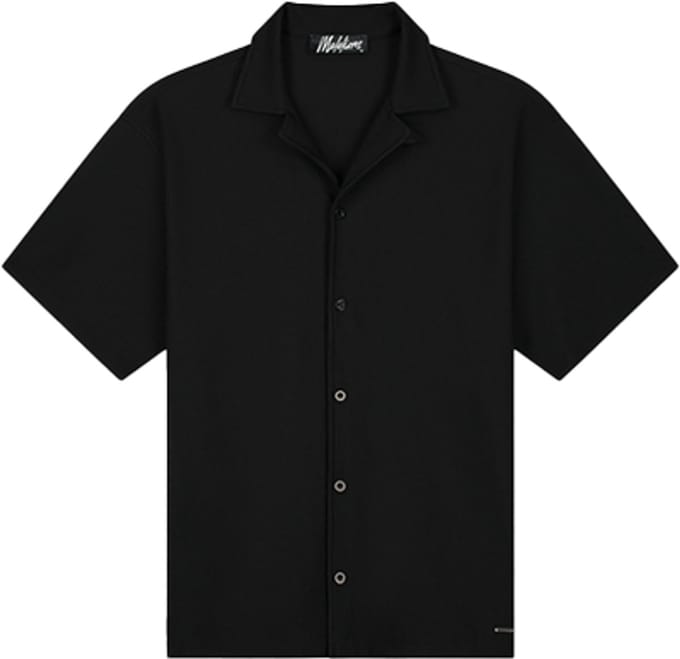 Malelions Ribbed Camp Collar Shirt