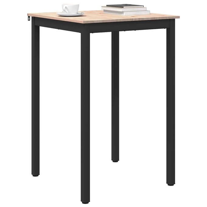 vidaXL - Bartafel - 70 - x - 70 - x - 105 - cm - Massief - grenenhout - Naturel - Vierkant