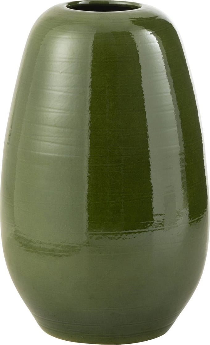 J-Line vaas Lola - porselein - groen - large - 55 cm hoog