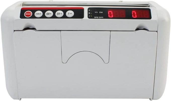 Geld Teller machine K-1000 draagbare geldteller met oplaadbare batterijgelddetector met LED Weergave Uv mg Mini Valuta Bill telmachine