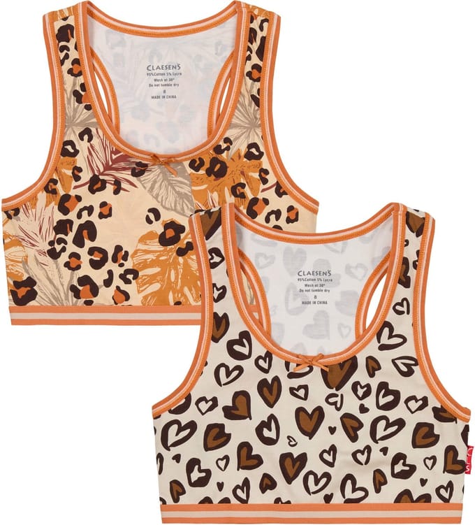 Claesen's® - CropTop 2 Pack - Safari - 95% Katoen - 5% Lycra
