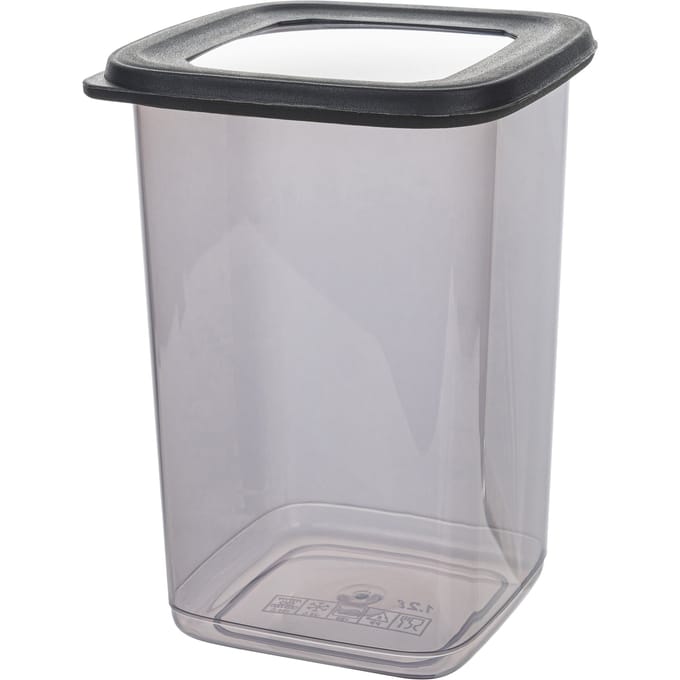 Asir - Set van 12 opbergdozen - Grijs – 6,5 x 6,5 x 13 cm