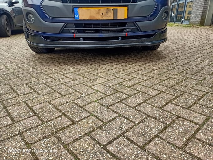 Custom 2012-2018 Voorspoiler Onderlip Voorlip Hoogglans Zwart