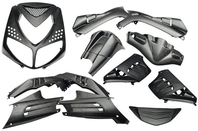 DMP Plaatwerkset Speedfight 13 Delig Carbon