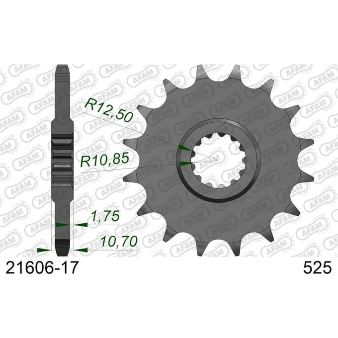 Tandwiel Afam 525 17 dents