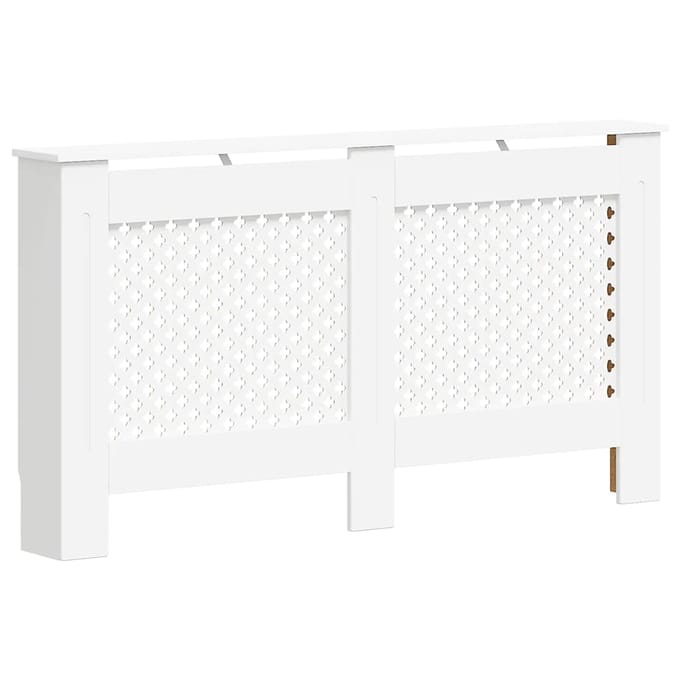 vidaXL Radiatorombouw 152x19x81.5 cm MDF wit