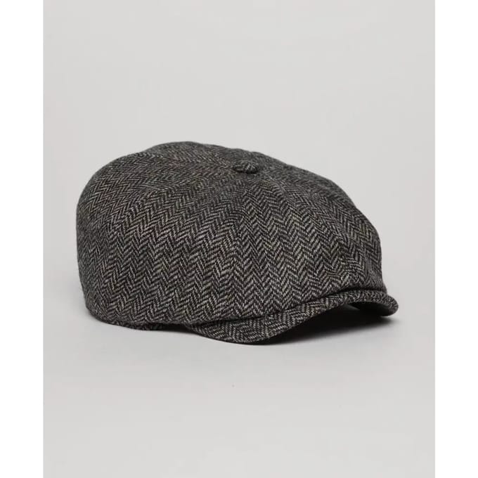 Superdry Baker Boy pet Donkergrijs Grootte: 1SIZE