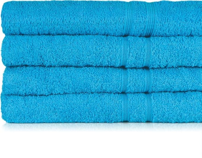 Treb Horecalinnen Baddoeken 2 Stuks Turquoise 50x100cm - Treb ADH