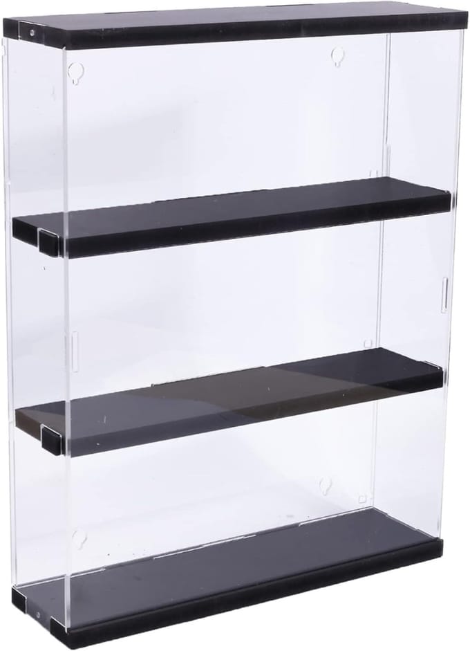 ZRSS® Wandvitrine Transparant - Vitrinekast Hangend - Voor Verzamelobjecten - Vitrine Wandmontage - 30 x 8,5 x 37,8 cm