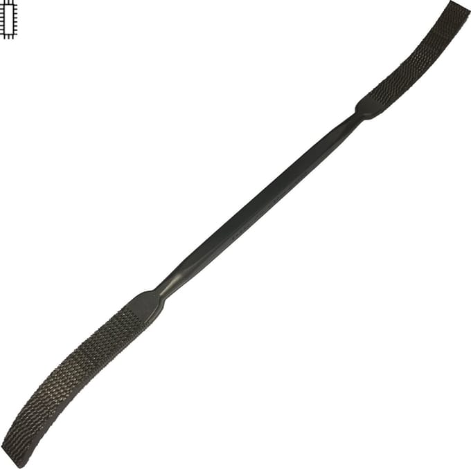 Corradi - Staartrasp voor hout - Lengte 190 mm - Platte Rechthoek