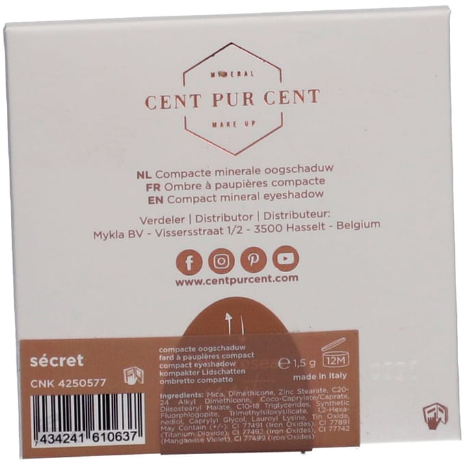 Cent Pur Mineral Compact Eyeshadow Secrets 1,5 Make-up