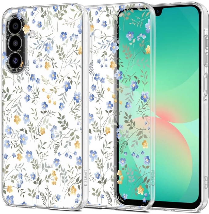 Tech-Protect FlexAir+ Case for Samsung Galaxy A17 4G / 5G - Daisies with Leaves