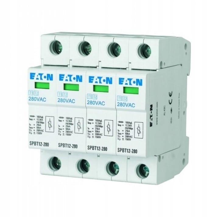 Eaton 158331 SPBT12-280/4 Overspanningsveilige afleider Overspanningsbeveiliging voor: Verdeelkast 1 stuk(s)