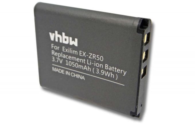 Camera accu compatibel met Casio NP-160 / 1050 mAh