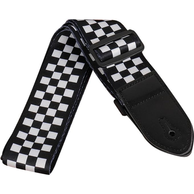 Elektrische Gitaar Polyester Banden Etnische Stijl Ballade Akoestische Gitaren Bas Gitaar Riem Muziekinstrument Accessoire Type B white