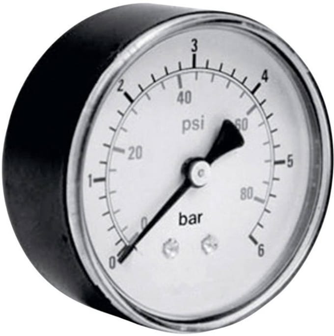 ICH Manometer 306.63.10 Aansluiting (manometer): Achterkant 0 tot 10 bar Schroefdraad (buiten) 1/4 1 stuk(s)