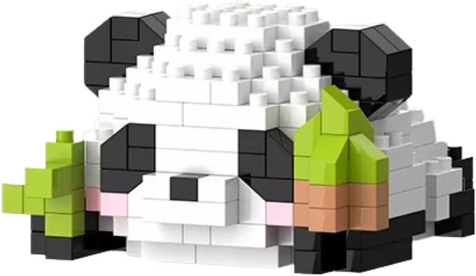 Panda – Bomen - Nano Blocks - Bouwset – 197 Stukjes DIY Mini Bouwstenen - Blokken - Speelgoed - BRICKY