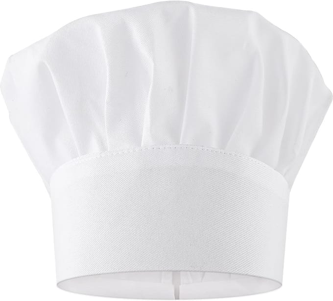 Koksmuts Katoen - Kookkap Unisex - Koken en Bakken - Verstelbare Band - One Size - Wit