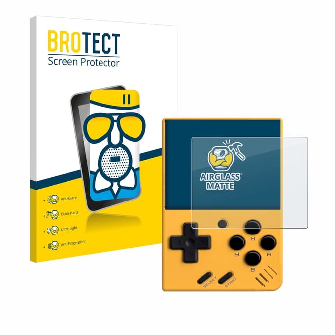BROTECT - Screenprotector voor Miyoo Mini V4 - Folie Beschermfolie Beschermglas matte