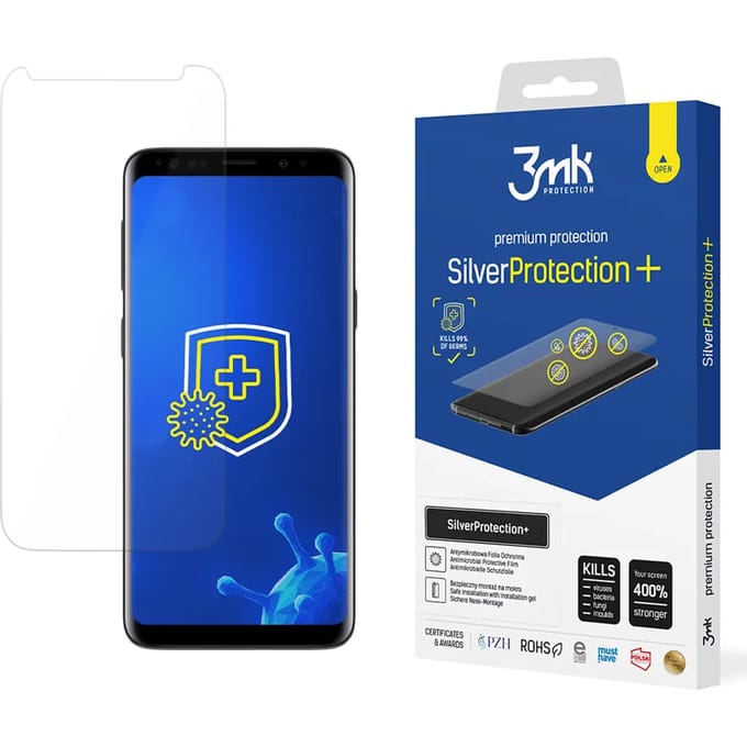 Antimicrobiële beschermingsfilm 3MK Samsung Galaxy S9 SilverProtection+