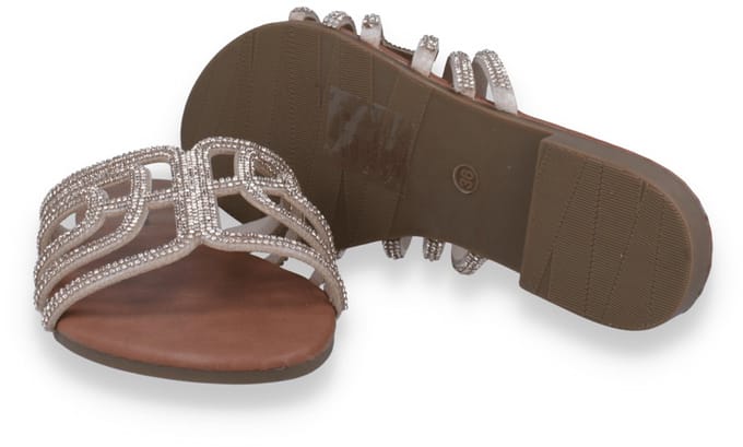 Mode-mania Dames Slipper | Goud | Maat: 37