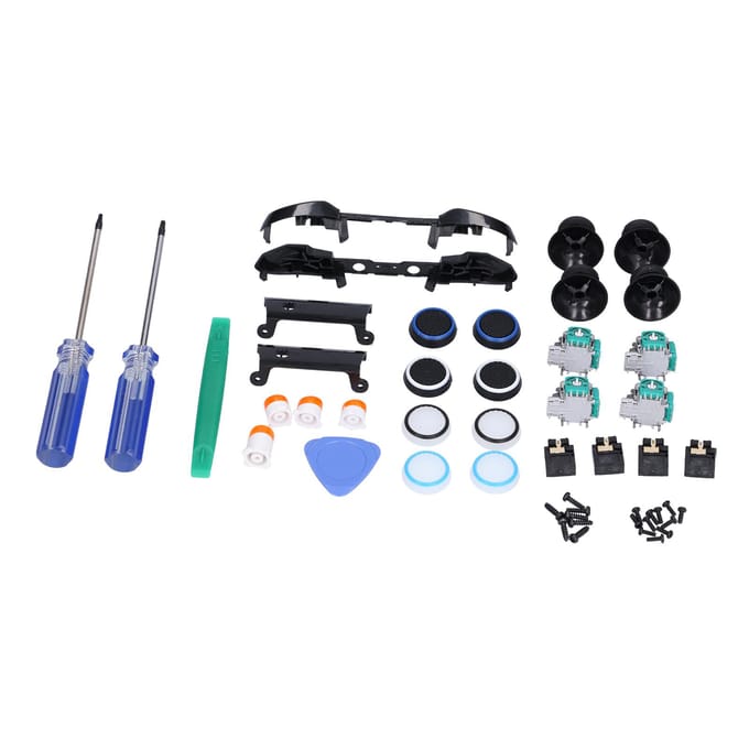 QM21071021 Vervangende Game Controller Kit Joystick Bumpers Triggers ABXY Knoppen Controller Reparatie black