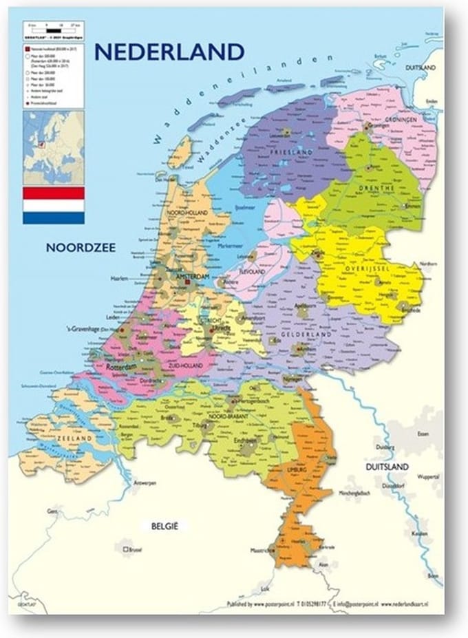 Nederland - postkaarten - ansichtkaarten - set 15 kaarten - 10.5 x 15 cm - UV lak