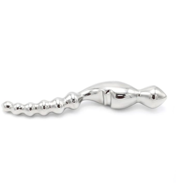 Kiotos - Curve Steel Dildo Ridges - Dildo met Ribbels - RVS