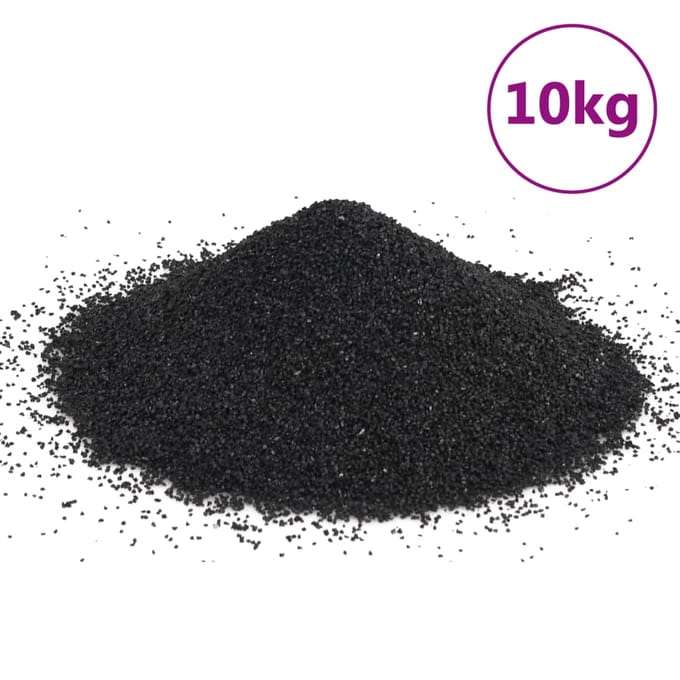 Vidaxl Sable Pour Aquarium, 10 Kg, Noir, 0,2-2 Mm