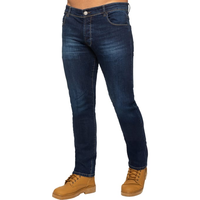 Enzo Heren Slim Stretch Denim Jeans
