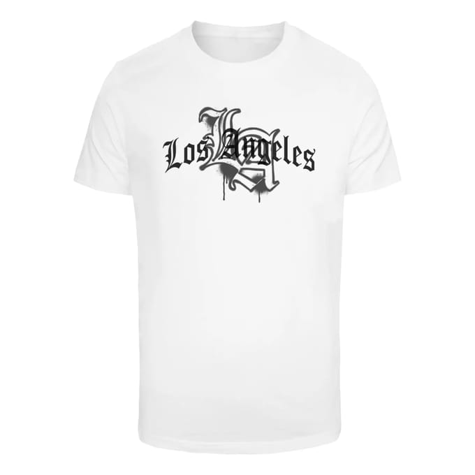Mister Tee T-Shirt LA Wording MT3792 White-S